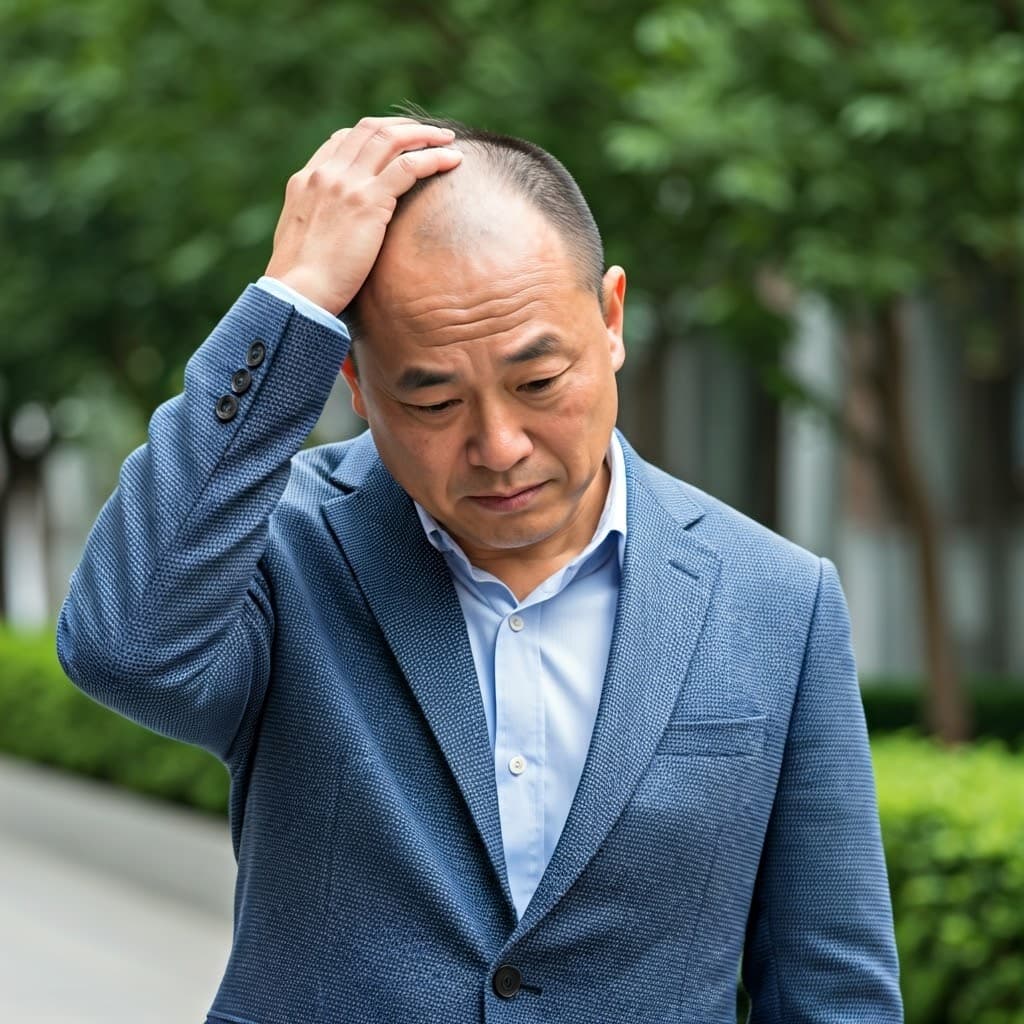 马来西亚男子头发稀疏怎么办